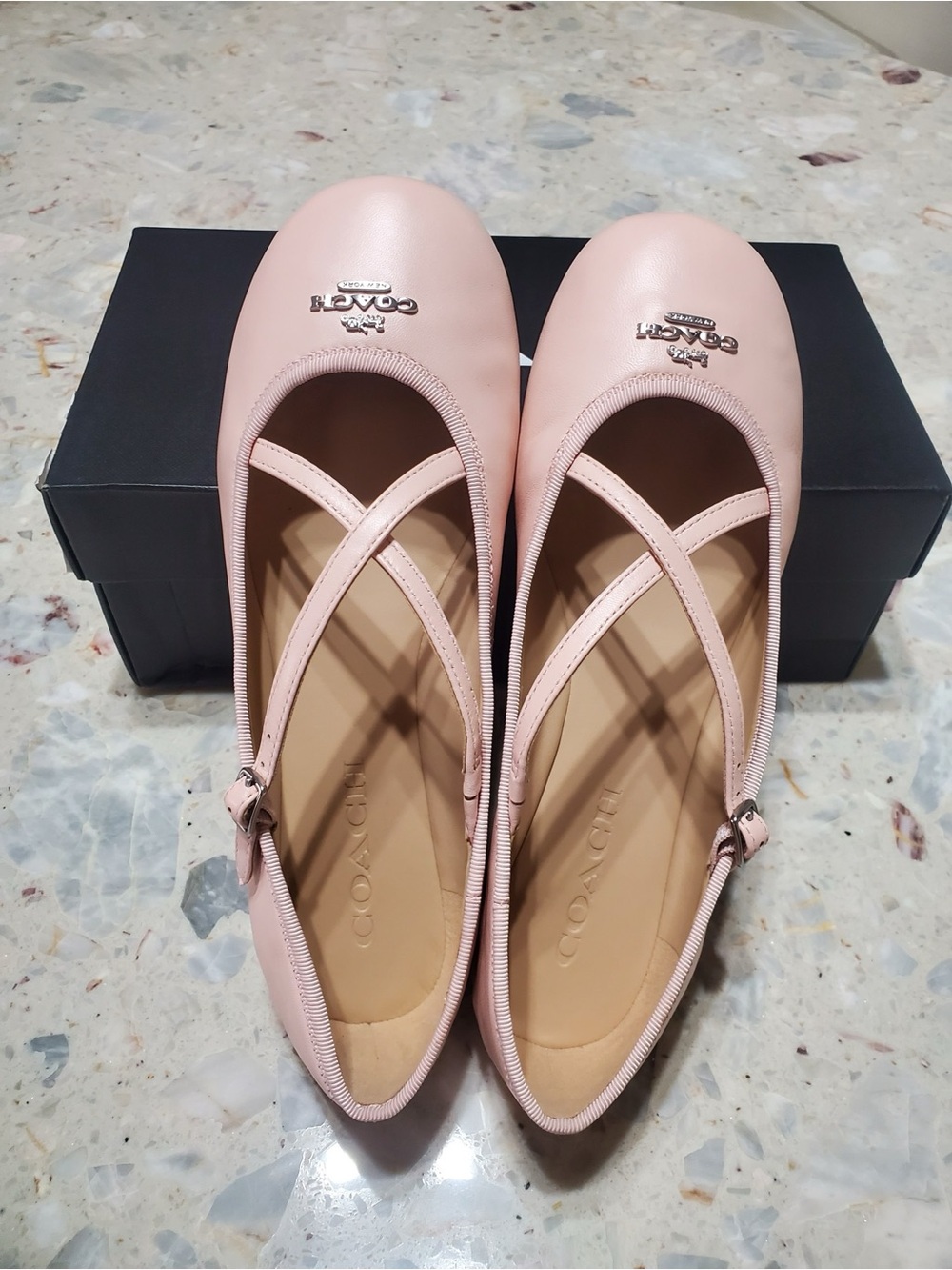 NWT Coach Women's Phoebe Ballet Flat Candy Pink CDF60